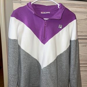 Fila Quarter zip pullover!💜
